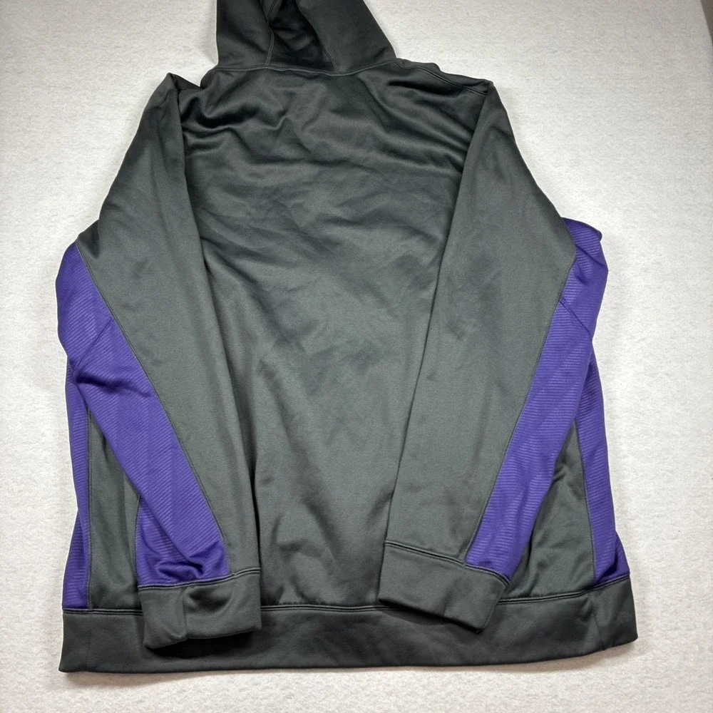 Baltimore Ravens Hoodie Men's XL Nike Therma-Fit Full Zip Gray NFL ON-Field‎